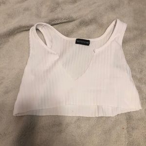 White crop top